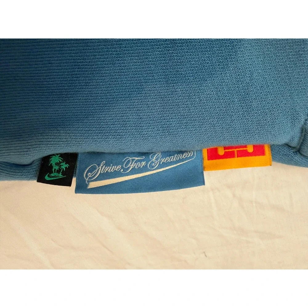 Nike LeBron James Strive For Greatness Blue Fleece Sweatpants Joggers Boys xL